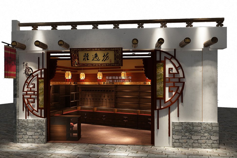 成都古玩店鋪門頭怎樣裝修設計才好？